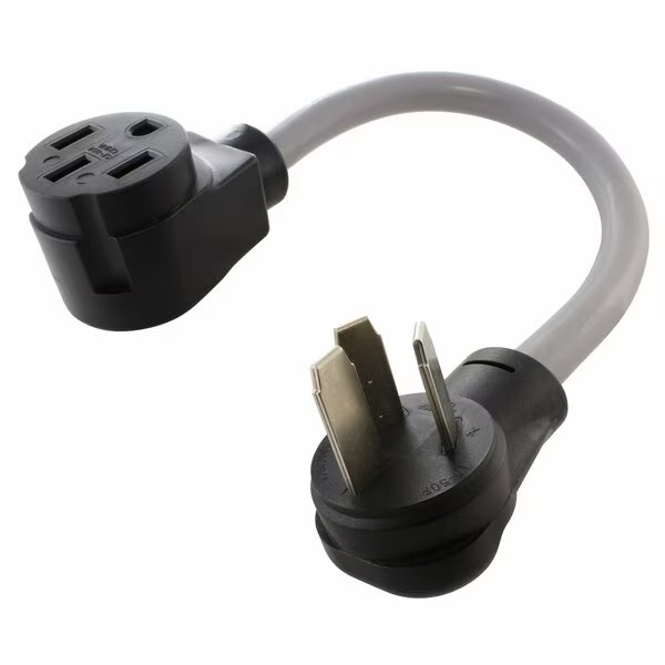 1.5FT NEMA 10-50P Electric Vehicle Charging Adapter Cord for Tesla Use, Ac Works, Mfr#: EV1050MS-018